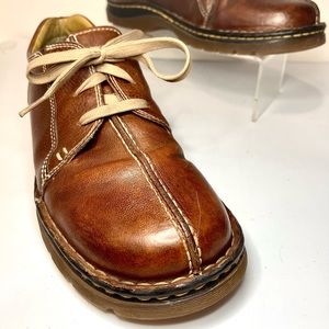 Dr. Martens Men Split Toe Chunky Cognac BrownLeather Oxford style 11232 US Sz 11
